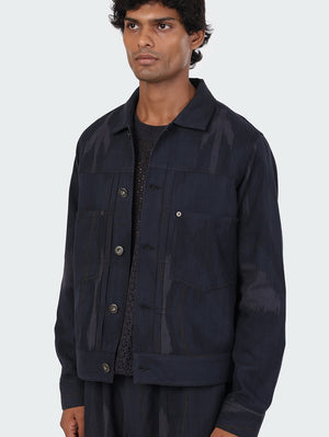 Kardo Marvin Navy Ikat Jacket
