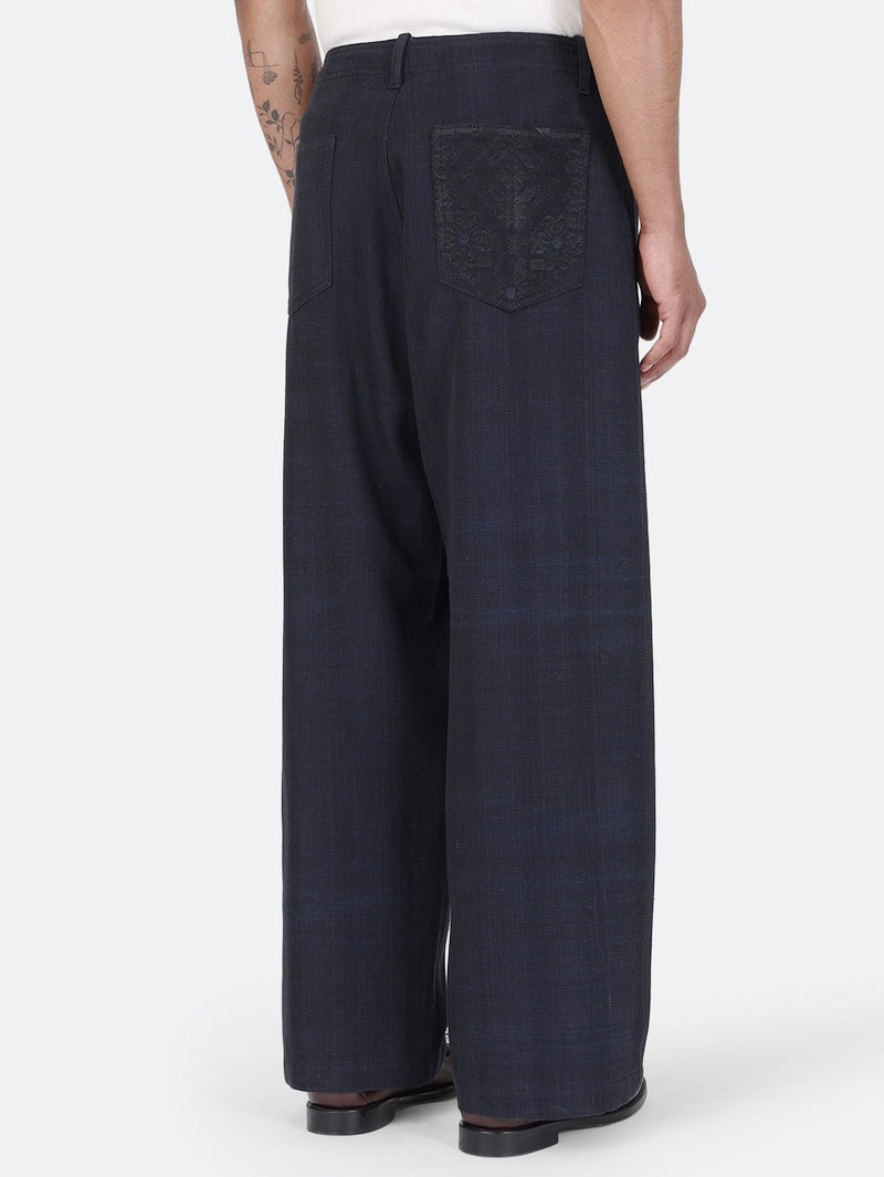 Kardo Midnight Blue Rupender Khadi Pants