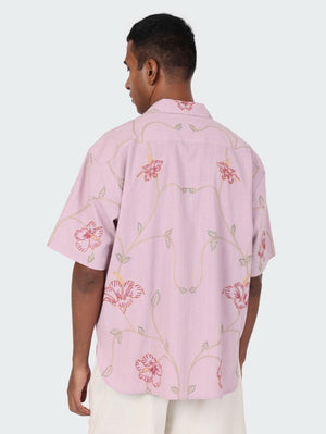 Kardo Ronen Lavender Natural Dyed Emb Shirt