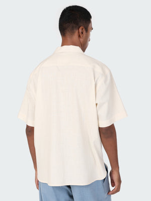 Kardo Ronen Natural Floral Emb Shirt