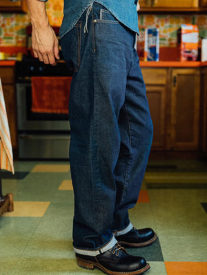 Kato By Hiroshi Kato Pail BRIAN 12.5OZ SELVEDGE NATURAL SLUB INDIGO