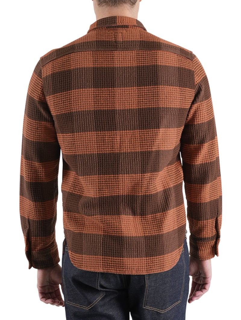 Kato by Hiroshi Kato Campfire The Brace L/s Shrt Waffleplaid