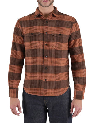 Kato by Hiroshi Kato Campfire The Brace L/s Shrt Waffleplaid