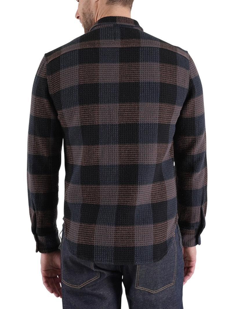 Kato by Hiroshi Kato Coal The Brace L/s Shirt Waffleplaid