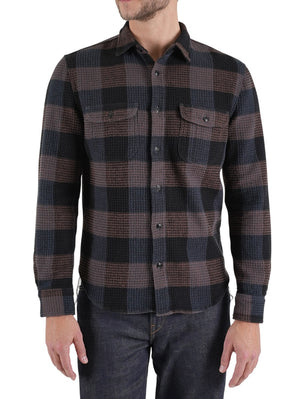 Kato by Hiroshi Kato Coal The Brace L/s Shirt Waffleplaid