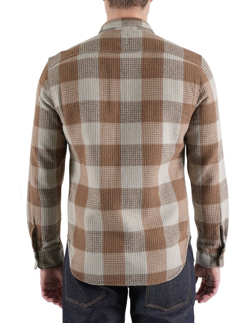 Kato by Hiroshi Kato Fog The Brace L/s Shrt Waffleplaid
