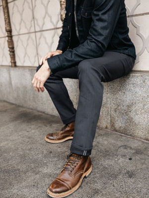 Kato by Hiroshi Kato Gray Black Raw Hammer 10.5oz Selvedge