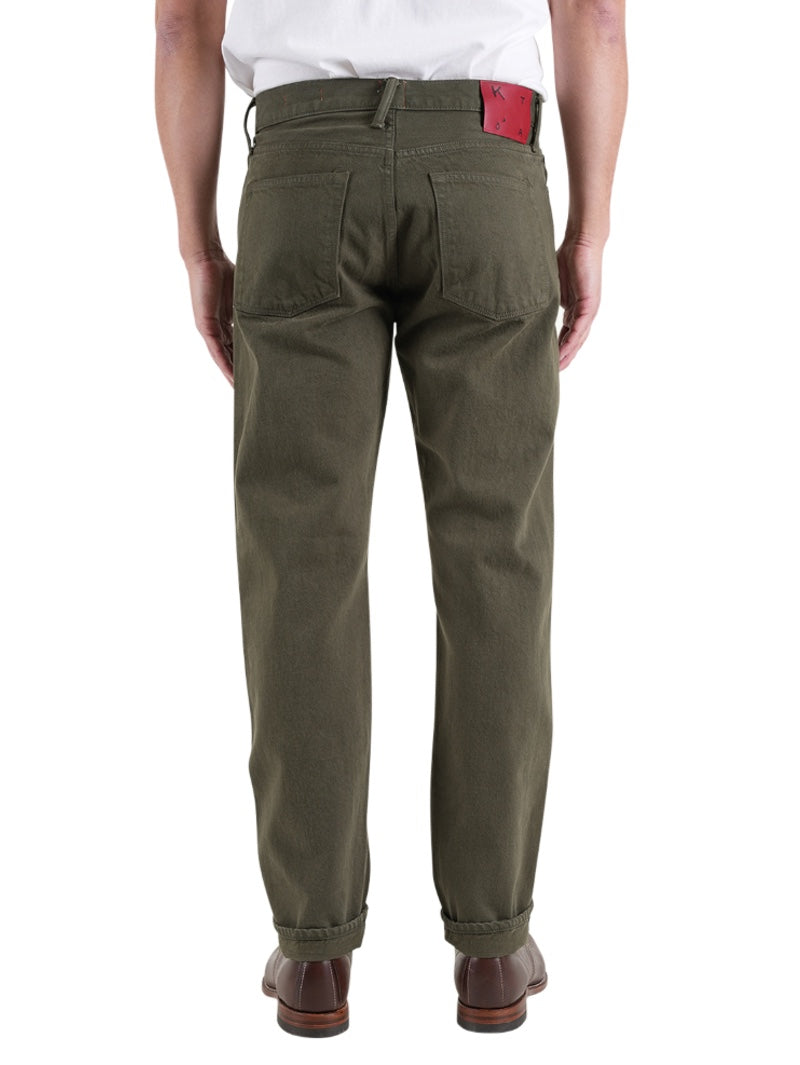 Kato by Hiroshi Kato Military Green Barrel 14oz Slub