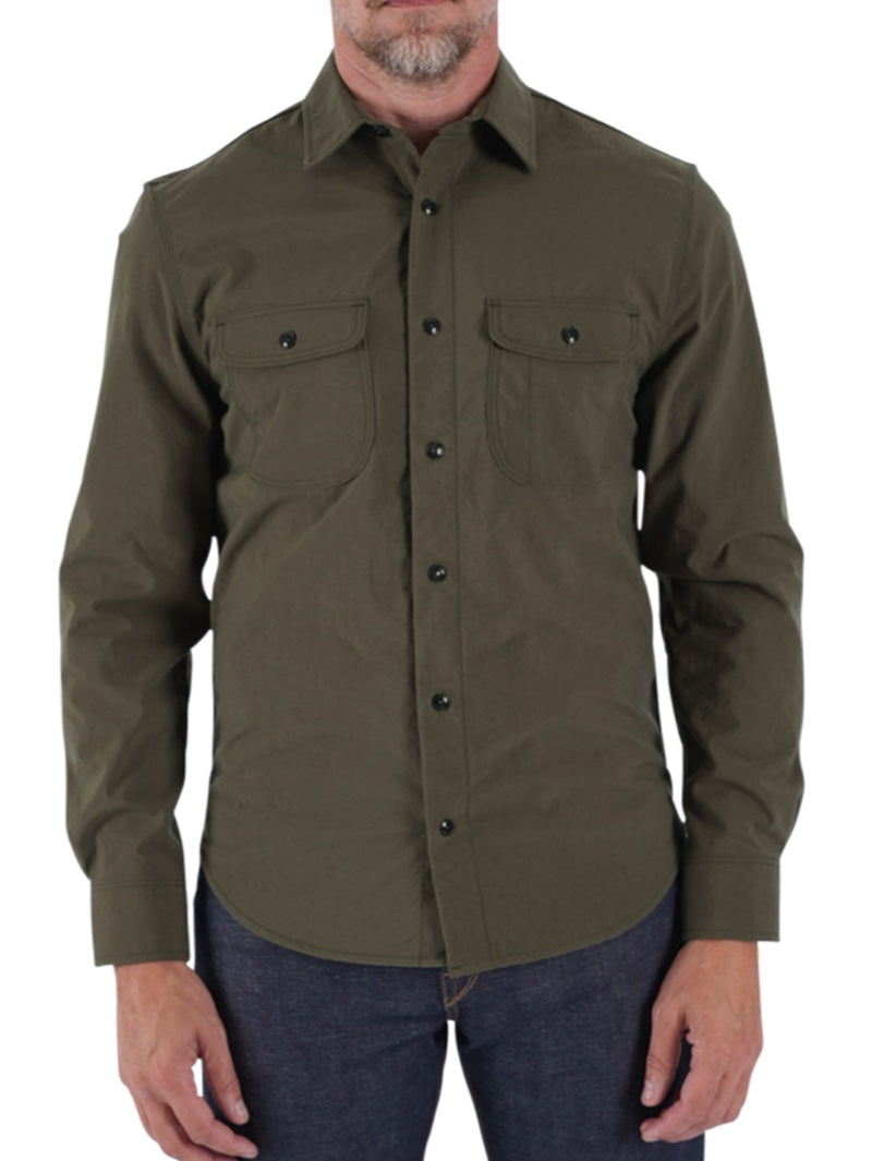 Kato by Hiroshi Kato Military Green The Brace Shirt