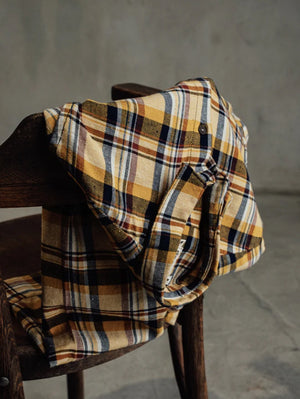 Kato by Hiroshi Kato Sun Gold Plaid Ripper Shirt