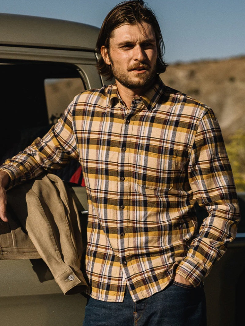 Kato by Hiroshi Kato Sun Gold Plaid Ripper Shirt