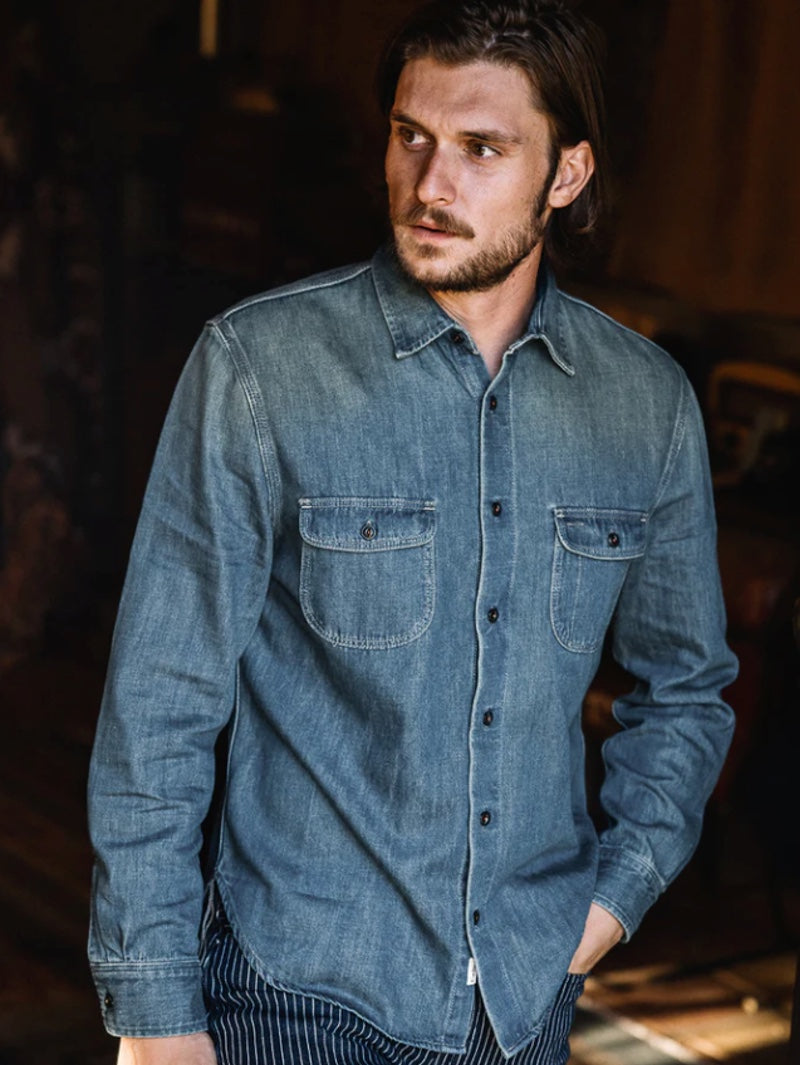 Kato by Hiroshi Kato THE BRACE L/S 7OZ LOOSE WEAVE CRAIG