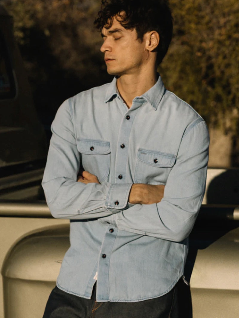 Kato by Hiroshi Kato THE BRACE SHIRT 7OZ DENIM - FLEA