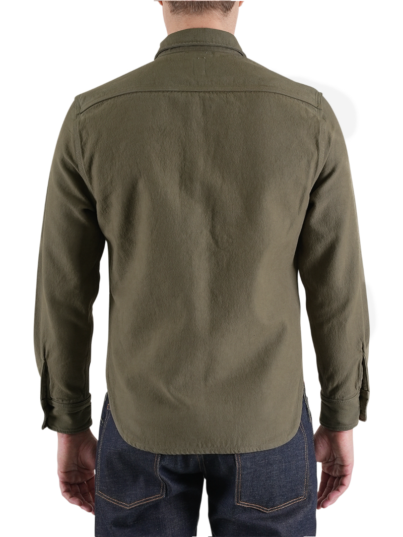 Kato by Hiroshi Kato The Brace Vintage Back Sateen Sage Smoke