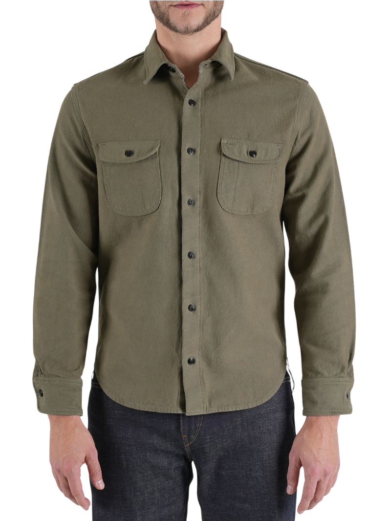 Kato by Hiroshi Kato The Brace Vintage Back Sateen Sage Smoke