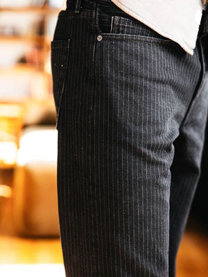 Kato by Hiroshi Kato Tracy The Hammer Straight Indigo Stripe Overdye 14oz Selvedge