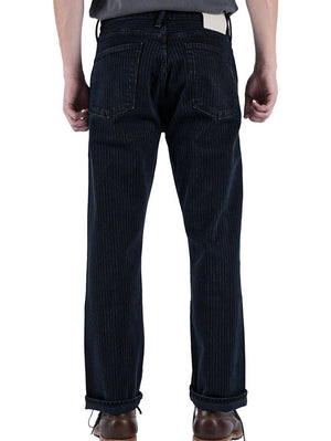 Kato by Hiroshi Kato Tracy The Pail Loose Straight Indigo Stripe Overdye 14oz Selvedge