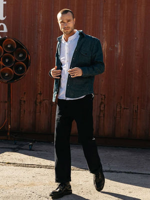 Kato by Hiroshi Kato Tracy The Pail Loose Straight Indigo Stripe Overdye 14oz Selvedge