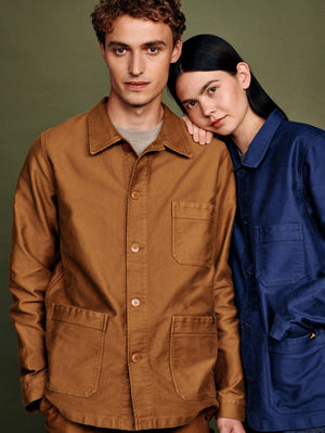 Le Mont Saint-Michel Amber Moleskin Work Jacket