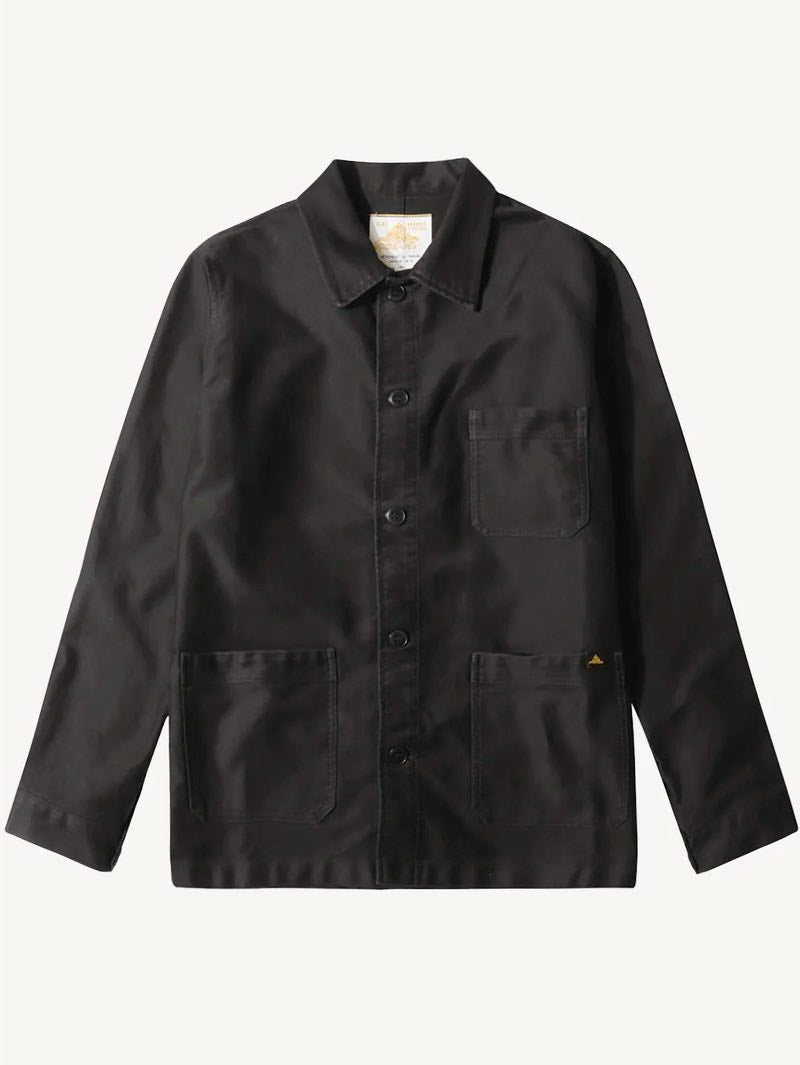 Le Mont Saint-Michel Black Moleskin Work Jacket
