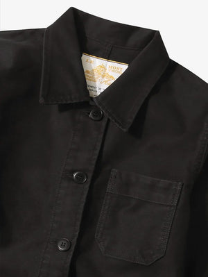 Le Mont Saint-Michel Black Moleskin Work Jacket