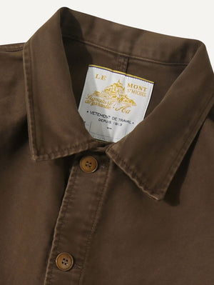 Le Mont Saint-Michel Brown Moleskin Work Jacket