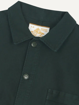 Le Mont Saint-Michel Forest Green Moleskin Work Jacket