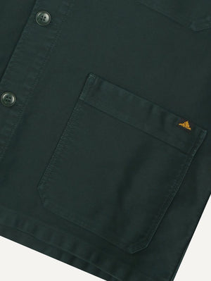 Le Mont Saint-Michel Forest Green Moleskin Work Jacket