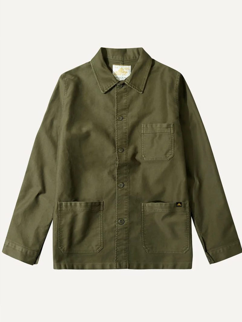 Le Mont Saint-Michel Kaki Moleskin Work Jacket - Mildblend Supply Co
