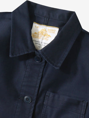 Le Mont Saint-Michel Navy Moleskin Work Jacket