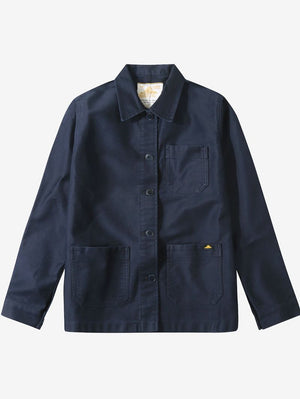 Le Mont Saint-Michel Navy Moleskin Work Jacket