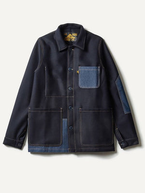 Le Mont Saint-Michel Navy Verdal patchwork jacket