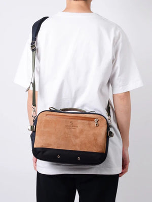 Master-Piece Navy Grave Shoulder Bag