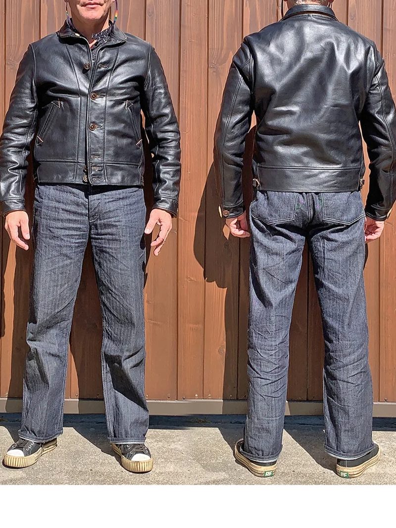 Mister Freedom Campus Leather Jacket Stallion Tea Core