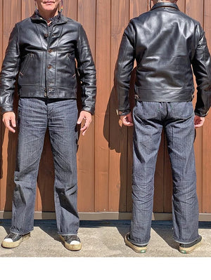 Mister Freedom Campus Leather Jacket Stallion Tea Core