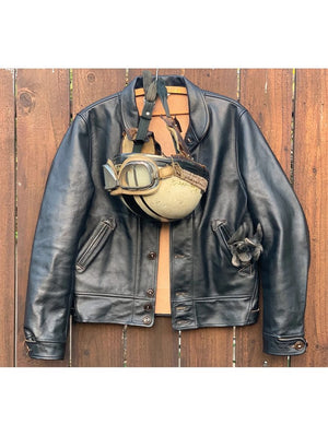 Mister Freedom Campus Leather Jacket Stallion Tea Core