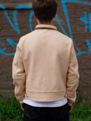 Mister Freedom Campus Leather Jacket in Natural