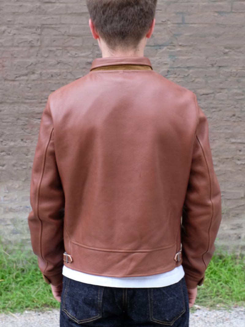 Mister Freedom Campus "Stud" Jacket "Bison" Brown Veg-Tan Leather