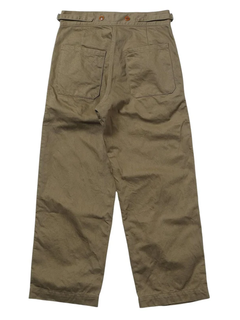 Mister Freedom Digger Katsuragi Drill Khaki Trousers