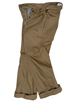 Mister Freedom Digger Katsuragi Drill Khaki Trousers
