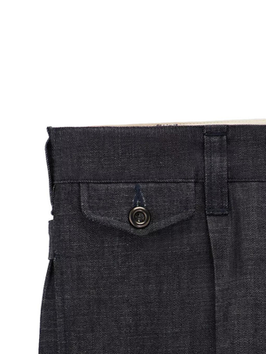 Momotaro Jeans MXPT6000 Indigo 1 Tuck Trouser