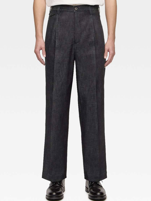 Momotaro Jeans MXPT6000 Indigo 1 Tuck Trouser