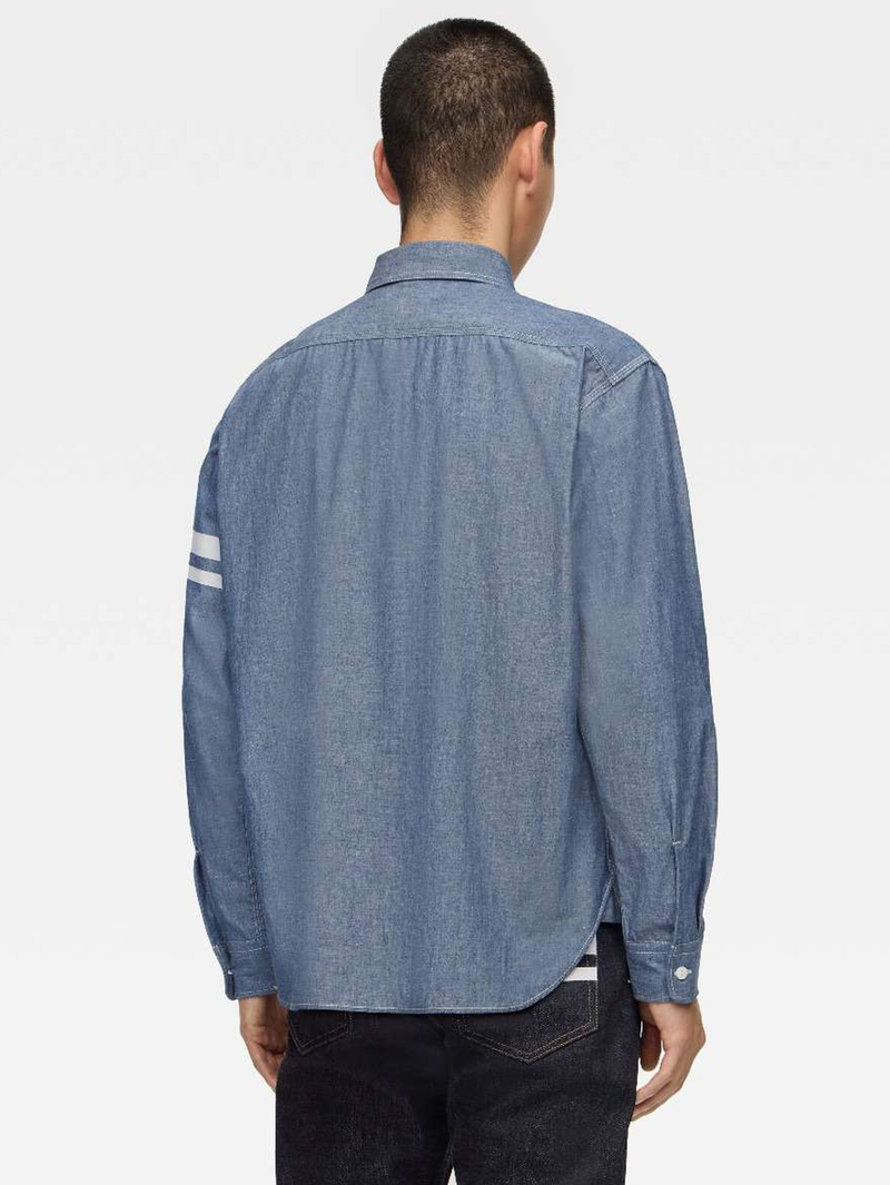 Momotaro MMLS3000 Indigo Triple Stitch Chambray Shirt
