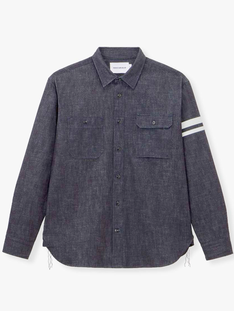 Momotaro MMLS3001 Triple Stitch Denim Shirt SP