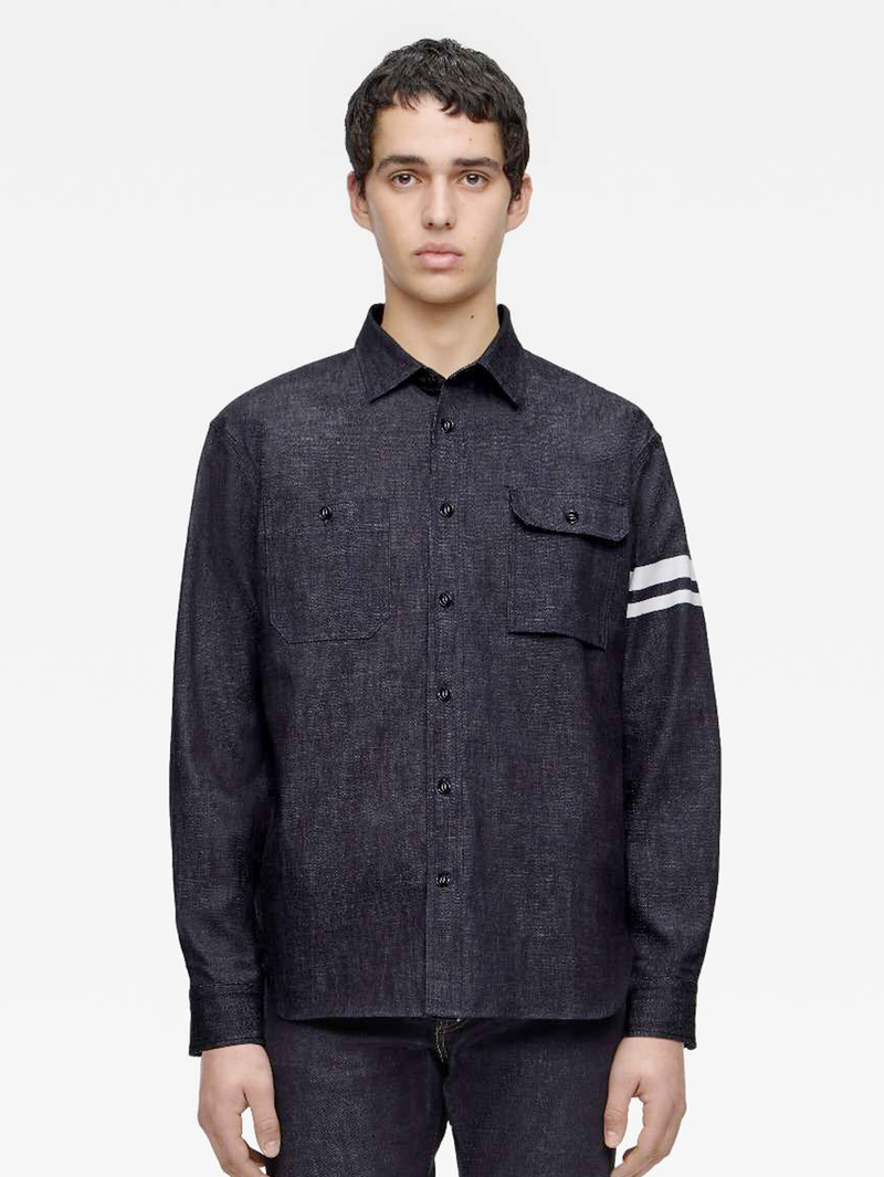 Momotaro MMLS3001 Triple Stitch Denim Shirt SP