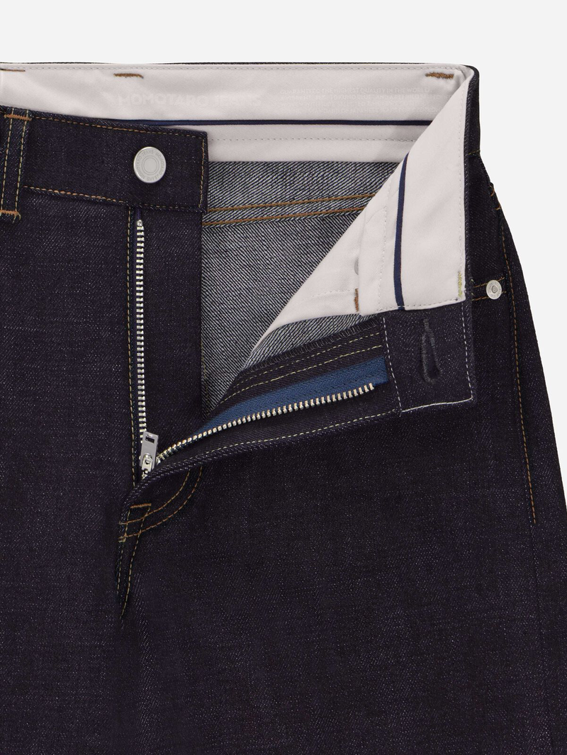 Momotaro Women's MWJZ0410 #410 Wide Straight Indigo 14.7oz