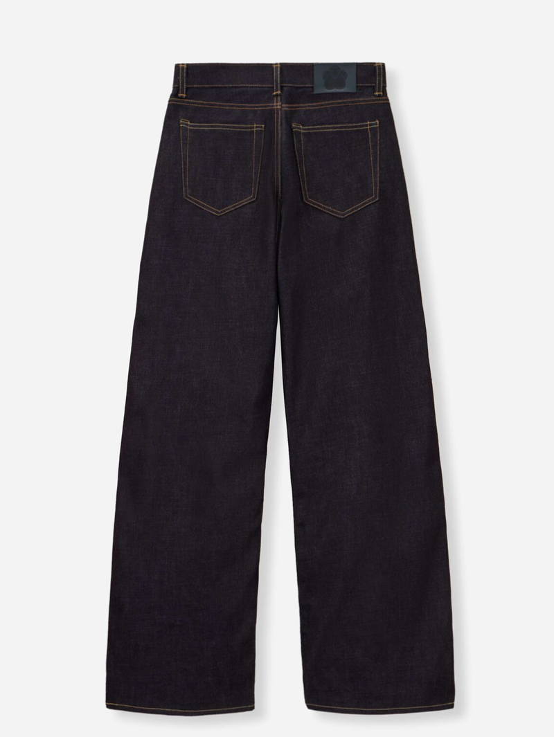 Momotaro Women's MWJZ0410 #410 Wide Straight Indigo 14.7oz