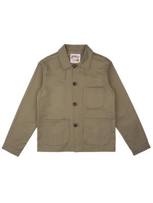 Naked & Famous Denim Army Green Utility Jacket - 1940s Military Herringbone