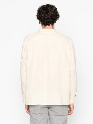 Naked & Famous Denim Bone Double Weave Slub Gauze Shirt