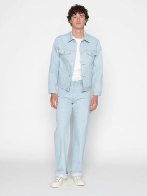 Naked & Famous Denim Denim Jacket Secret Agent Bleach Blue